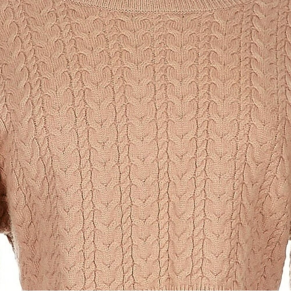 Loveshackfancy Wool Cashmere Cropped Sweater Ligh… - image 8